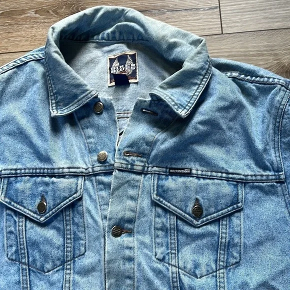 Vintage Harley Davidson Button Down Denim Jean Jacket Embroidered - Picture 2 of 12